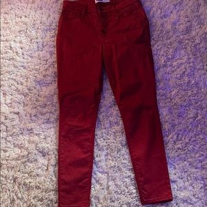 Red jeans